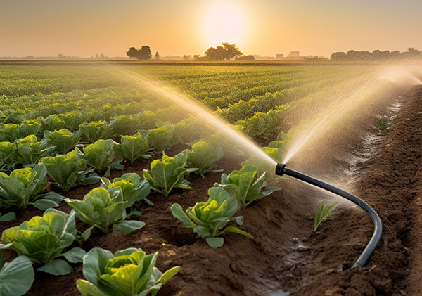 Pipelines d'irrigation agricole