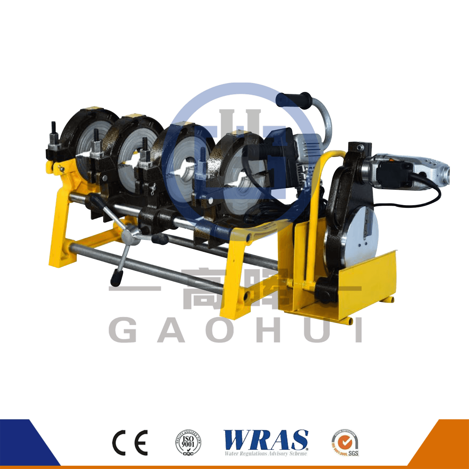 Machine de soudage de fusion en plastique HDPE Manuel Machine de soudage GF-160-4M / GF-200-4m