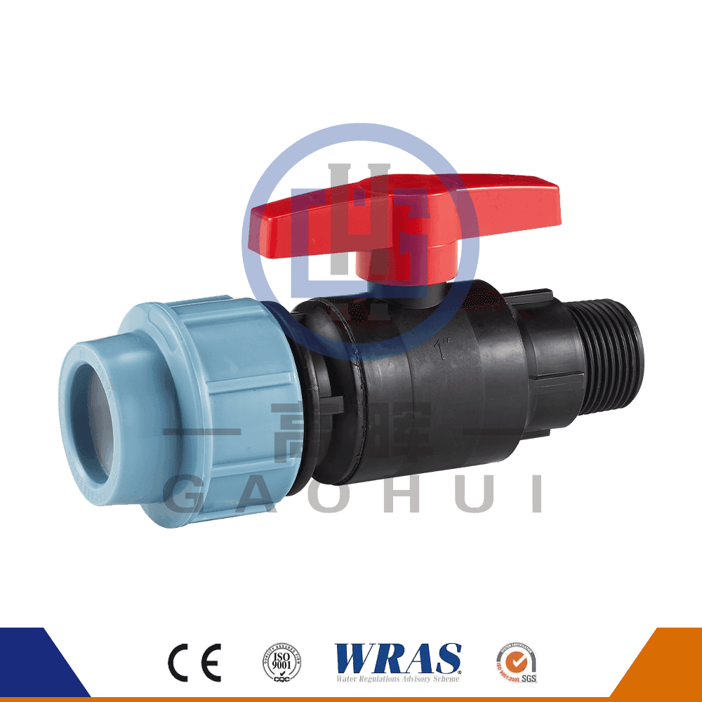 PP Valve à billes mâles V-014