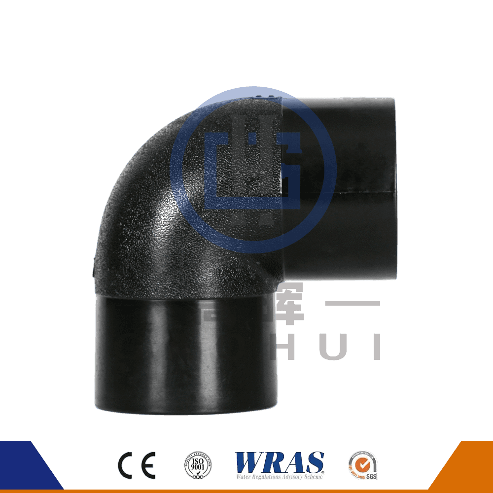 HDPE Elbow Bend 90 ° Plastique en plastique pour l'eau froide et le drainage